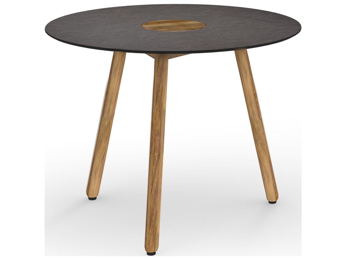 MamaGreen Bono Teak Round Patio Dining Table