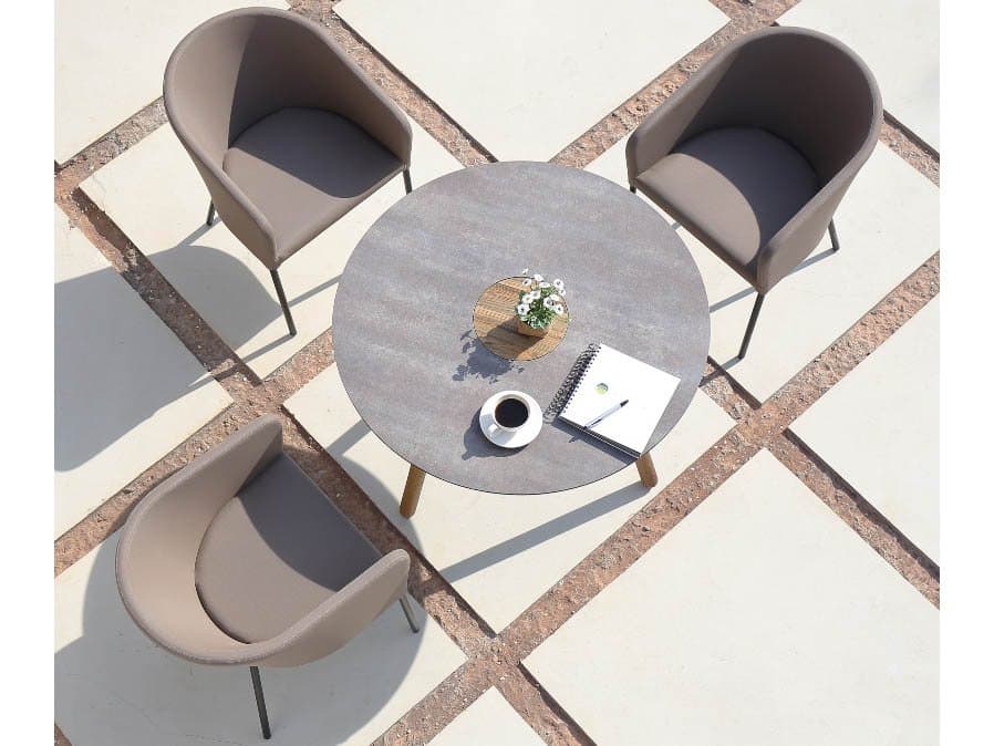 MamaGreen Bono Aluminum Teak Outdoor Patio Dining Set