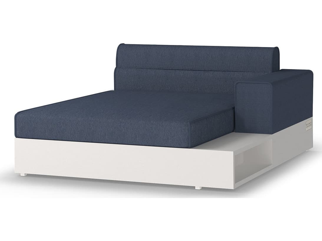 MamaGreen Boulevard Aluminum Left Hand Outdoor Patio Chaise Lounge