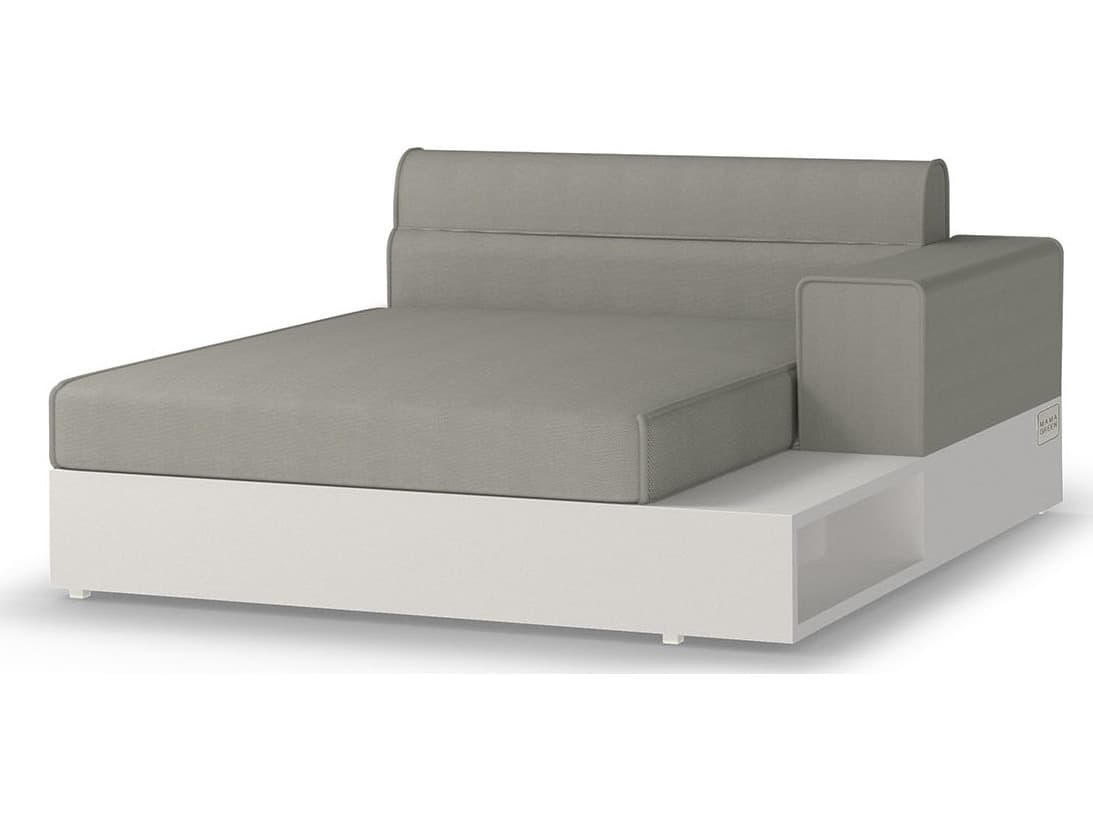 MamaGreen Boulevard Aluminum Left Hand Outdoor Patio Chaise Lounge