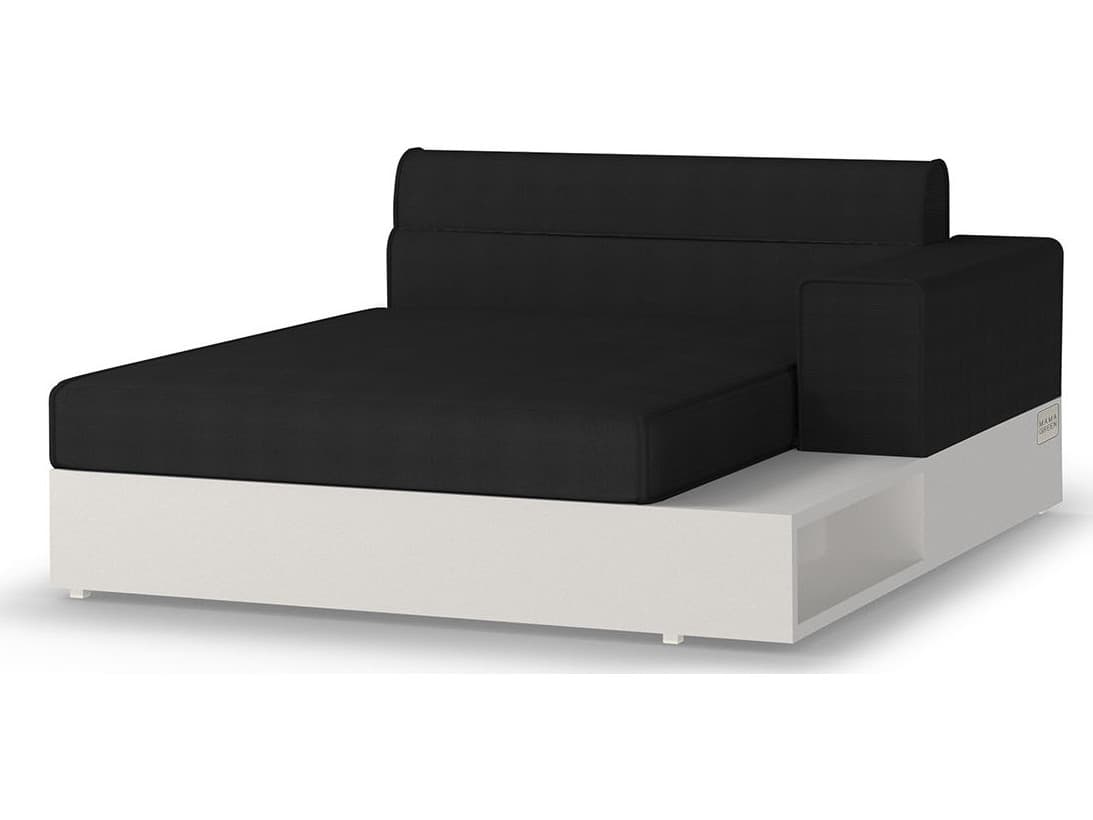 MamaGreen Boulevard Aluminum Left Hand Outdoor Patio Chaise Lounge