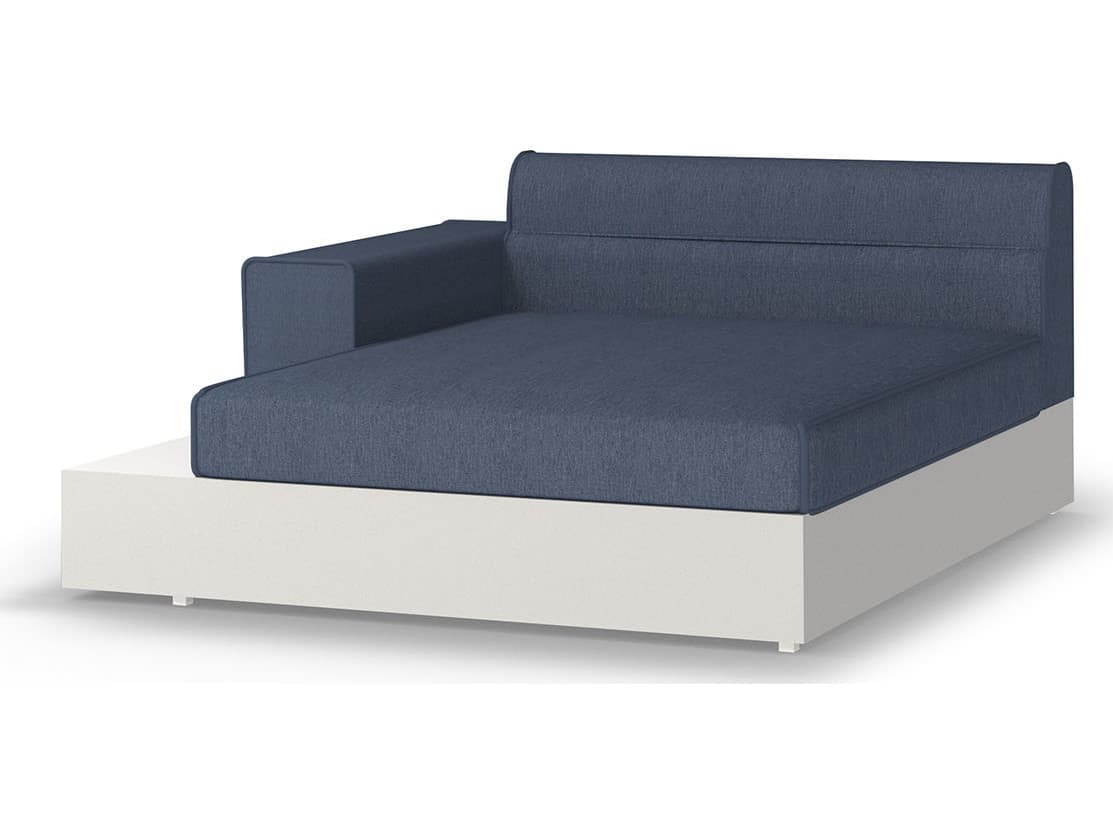 MamaGreen Boulevard Aluminum Right Hand Patio Chaise Lounge