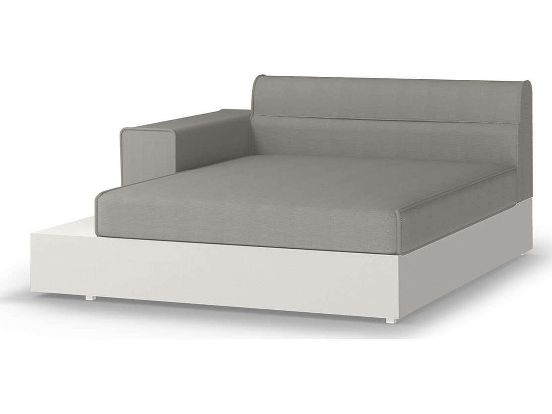 MamaGreen Boulevard Aluminum Right Hand Patio Chaise Lounge