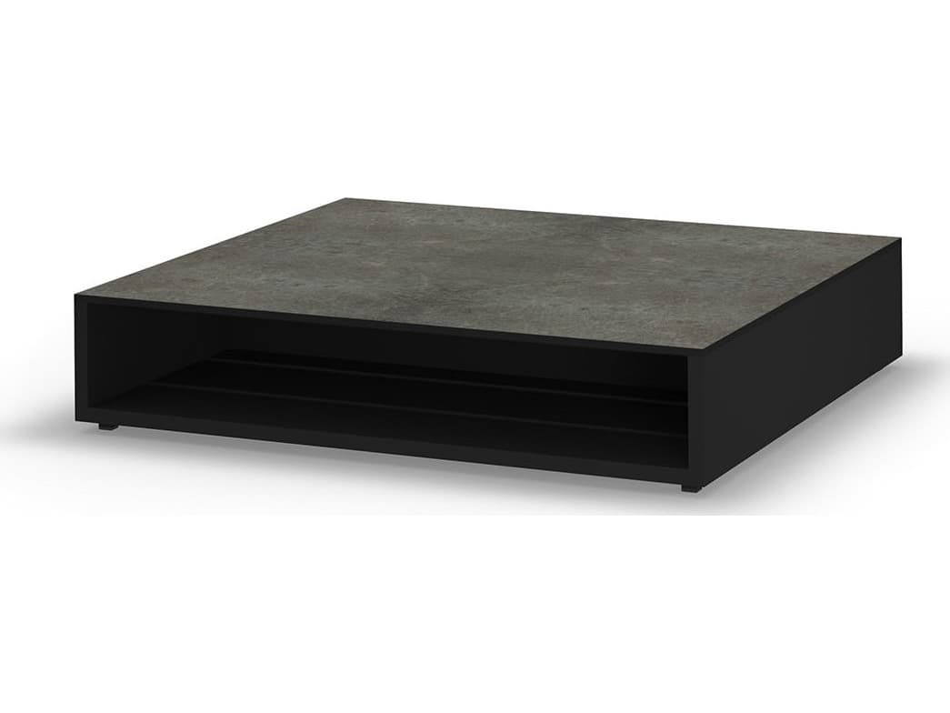 MamaGreen Boulevard Aluminum Square HPL Top Outdoor Patio Coffee Table