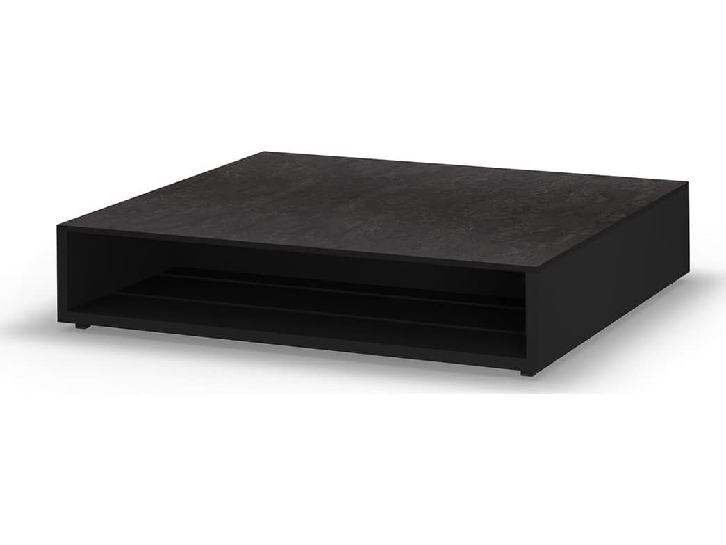 MamaGreen Boulevard Aluminum Square HPL Top Outdoor Patio Coffee Table