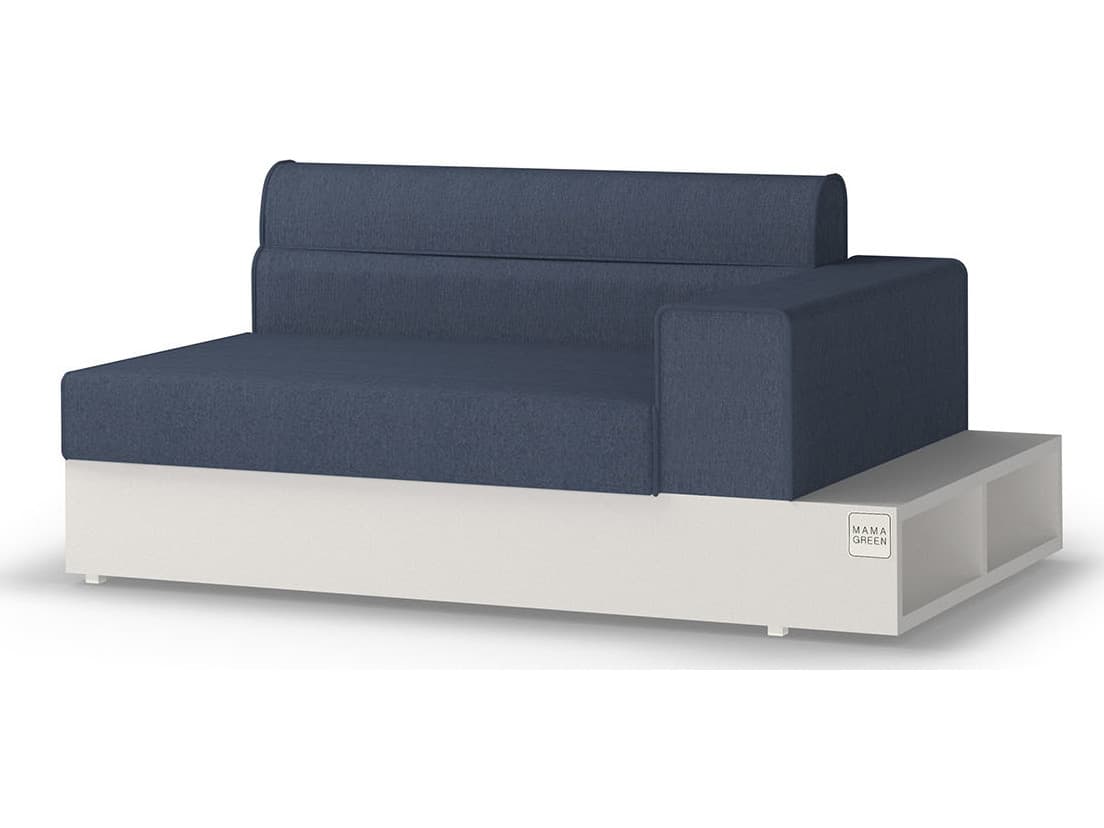 MamaGreen Boulevard Aluminum Left Hand End Patio Lounge Chair