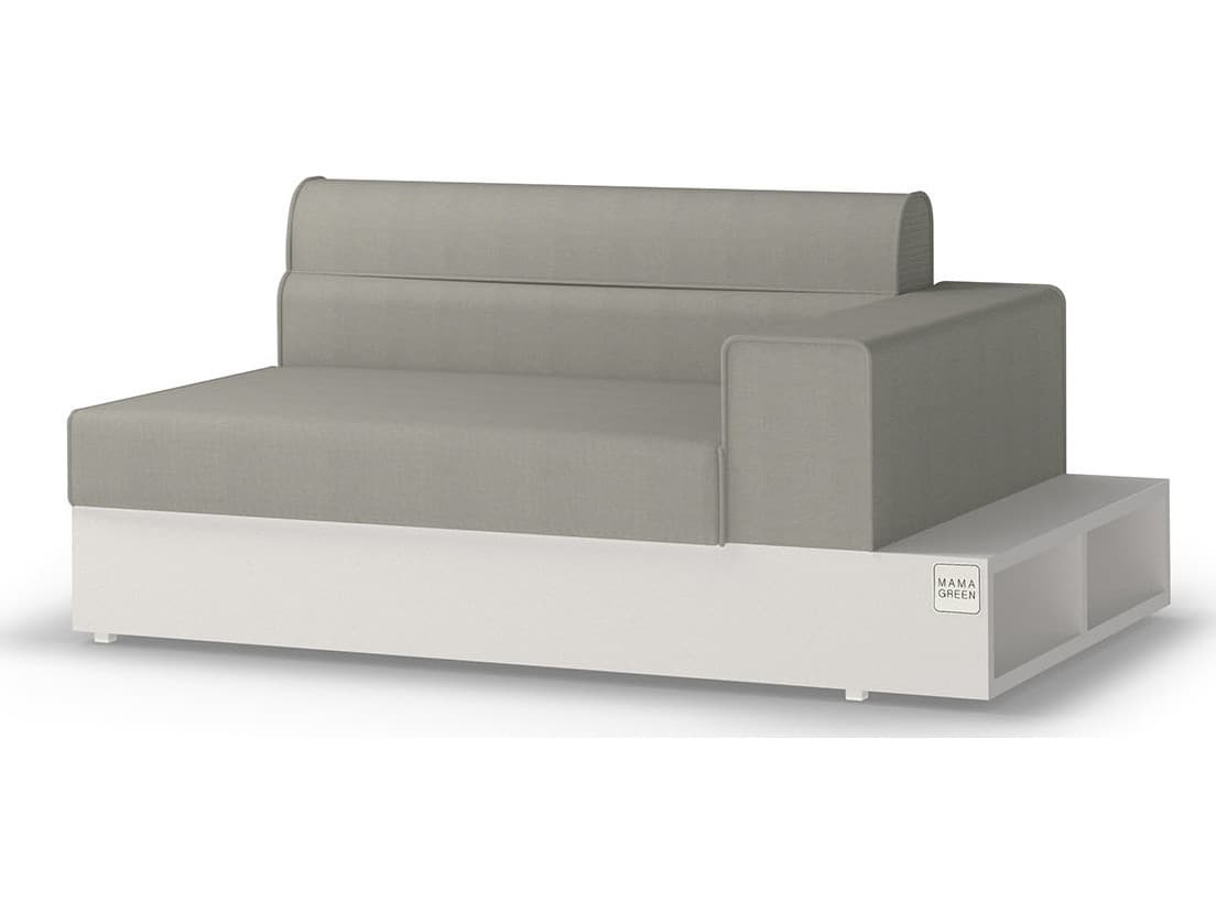 MamaGreen Boulevard Aluminum Left Hand End Patio Lounge Chair