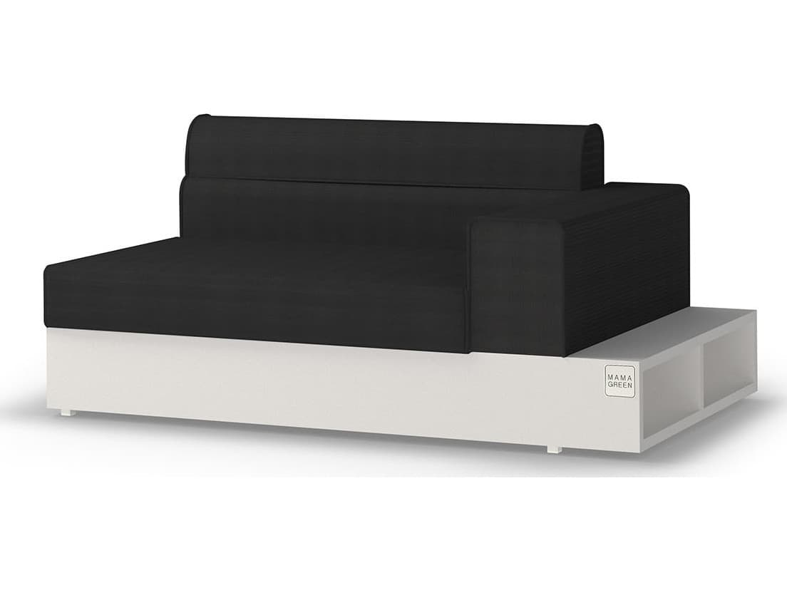 MamaGreen Boulevard Aluminum Left Hand End Patio Lounge Chair