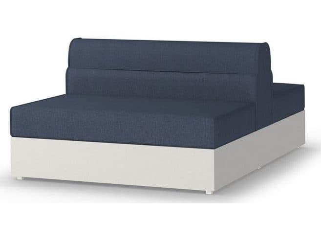 MamaGreen Boulevard Aluminum Modular Double Sided Outdoor Patio Lounge Chair