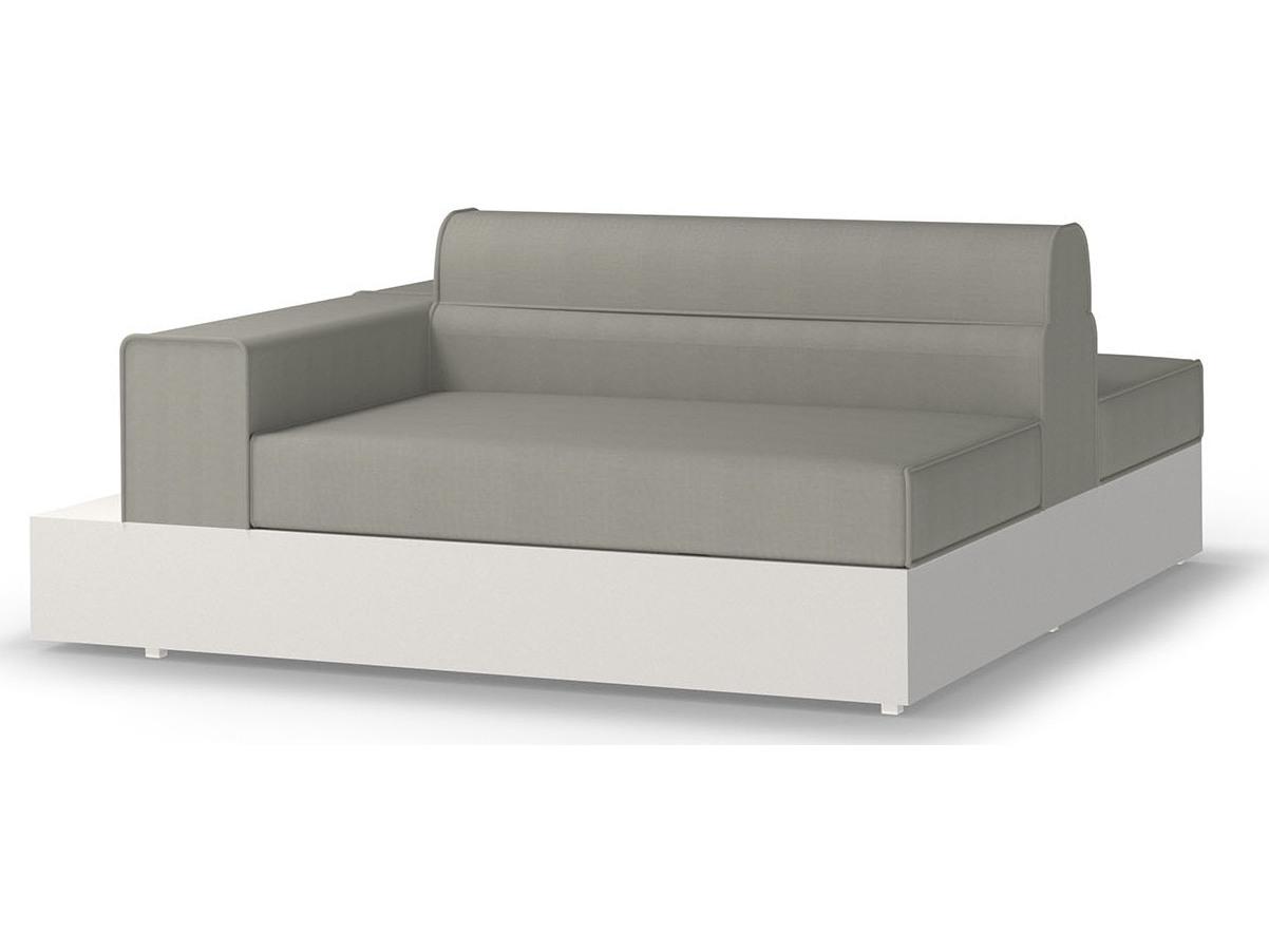 MamaGreen Boulevard Aluminum Double Sided Table / End Outdoor Lounge Chair