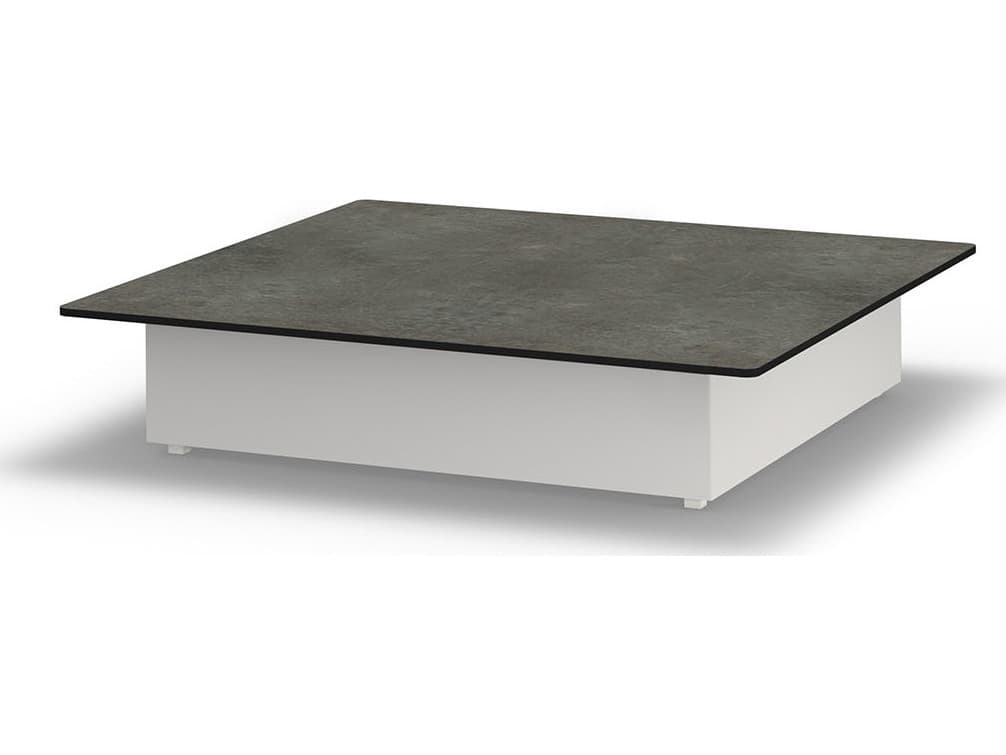 MamaGreen Boulevard Aluminum Square HPL Top Entertainment Table