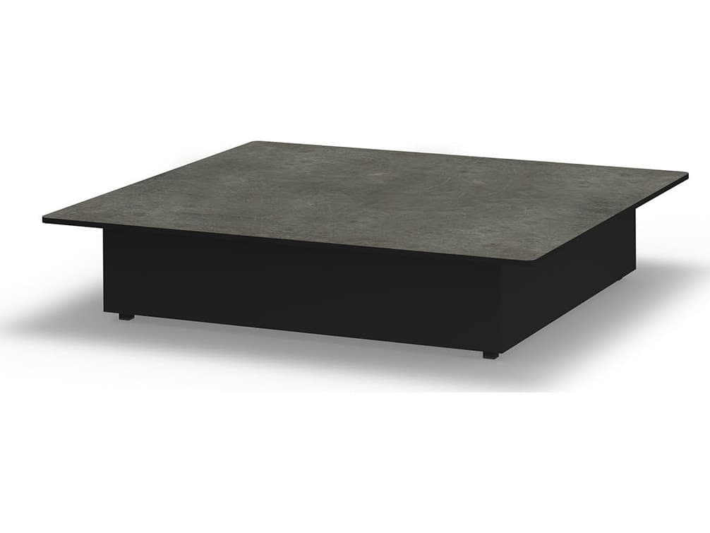 MamaGreen Boulevard Aluminum Square HPL Top Entertainment Table