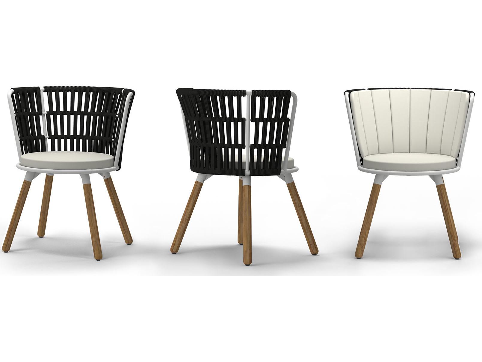 MamaGreen Daisy Rae Teak Rope Outdoor Dining Chair