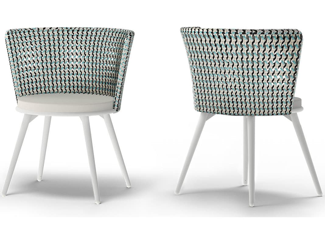 MamaGreen Daisy Mae Aluminum Wicker Outdoor Patio Dining Chair