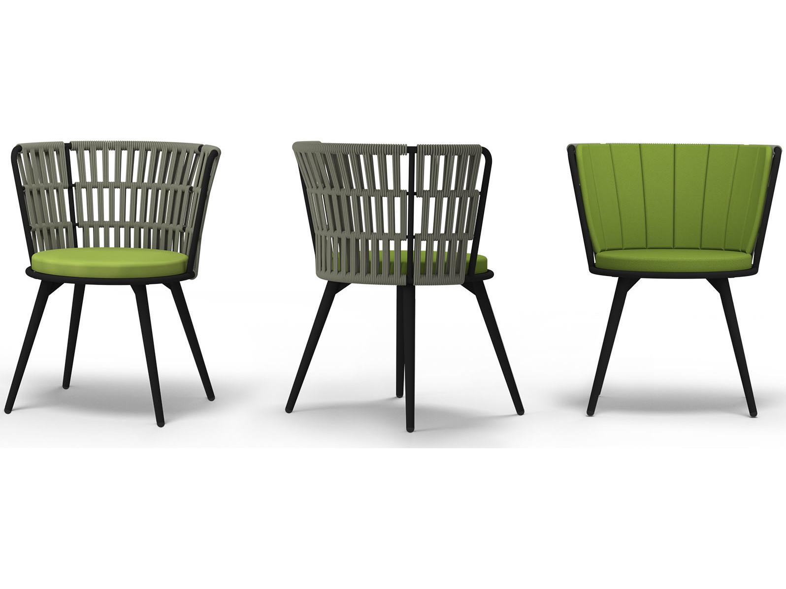 MamaGreen Daisy Rae Aluminum Rope Outdoor Dining Chair