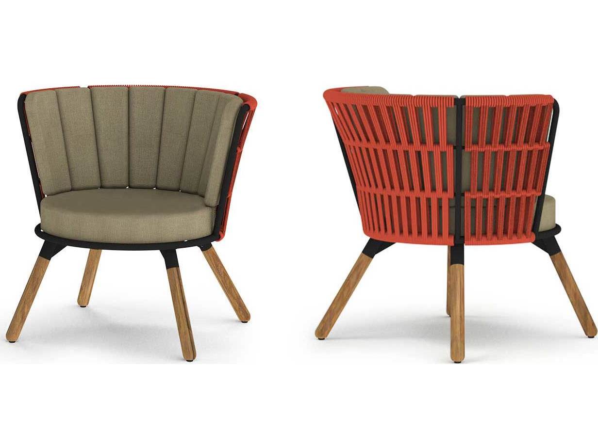 MamaGreen Daisy Rae Teak Rope Chat Outdoor Lounge Chair