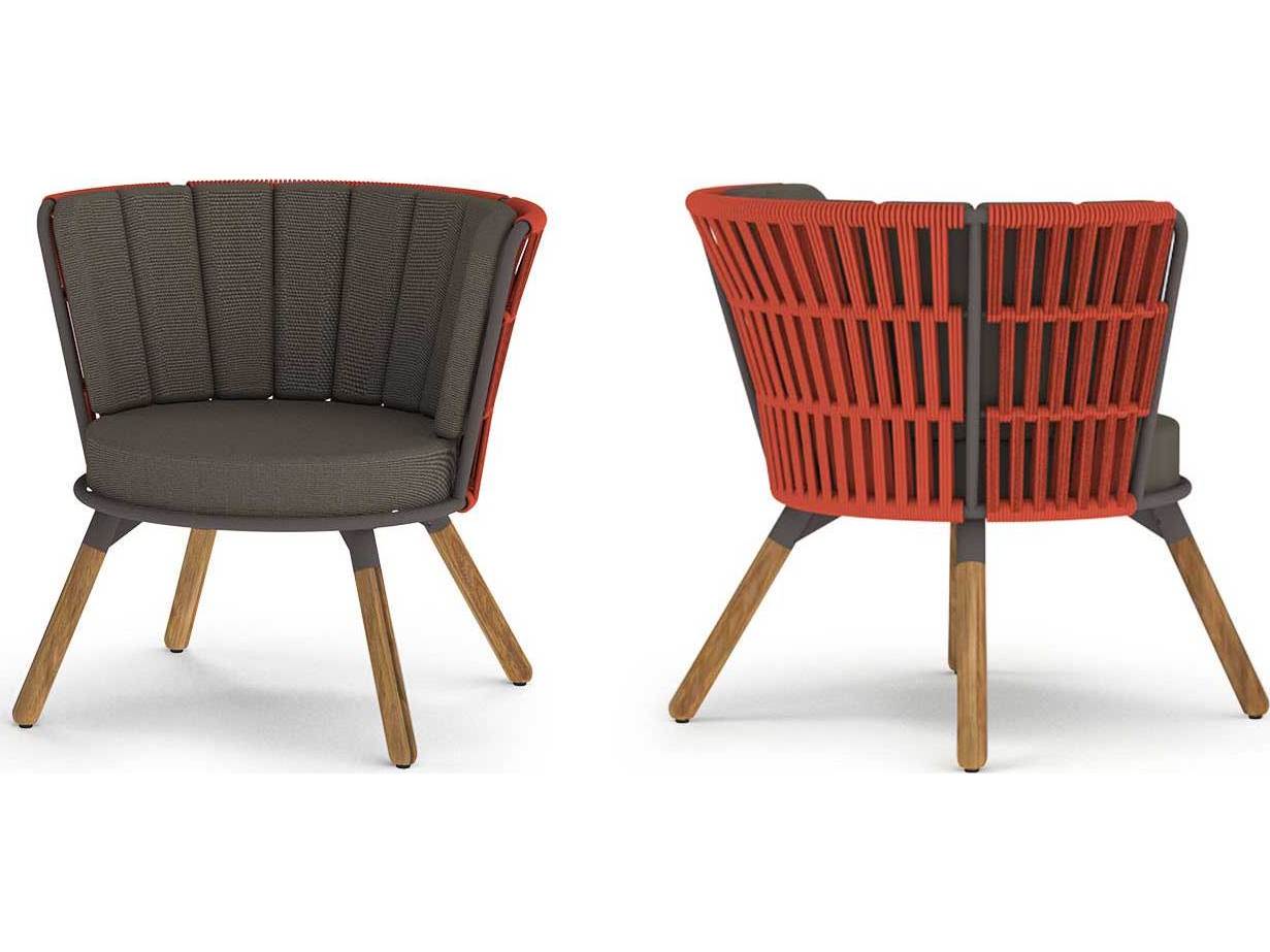 MamaGreen Daisy Rae Teak Rope Chat Outdoor Lounge Chair