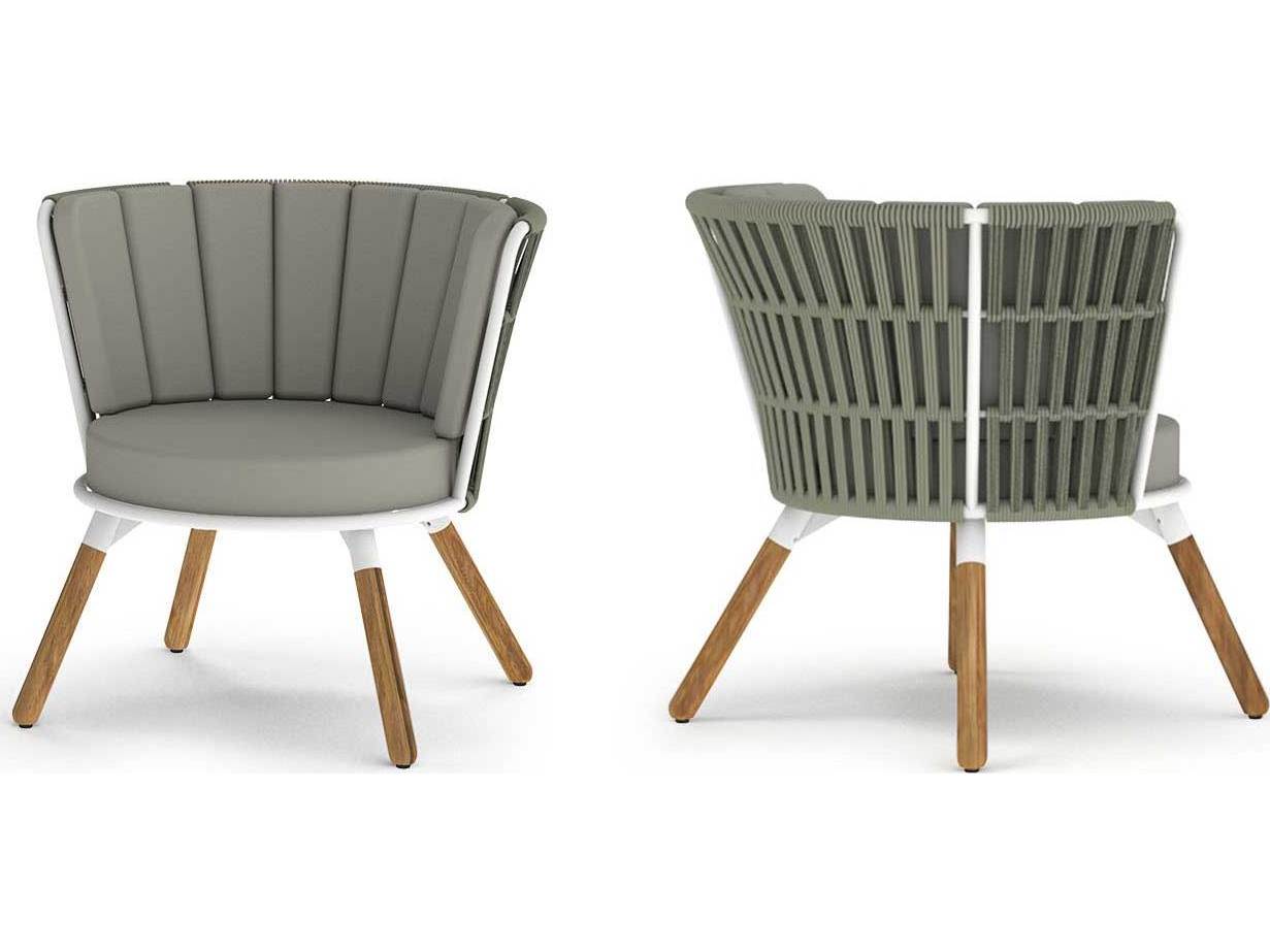 MamaGreen Daisy Rae Teak Rope Chat Outdoor Lounge Chair