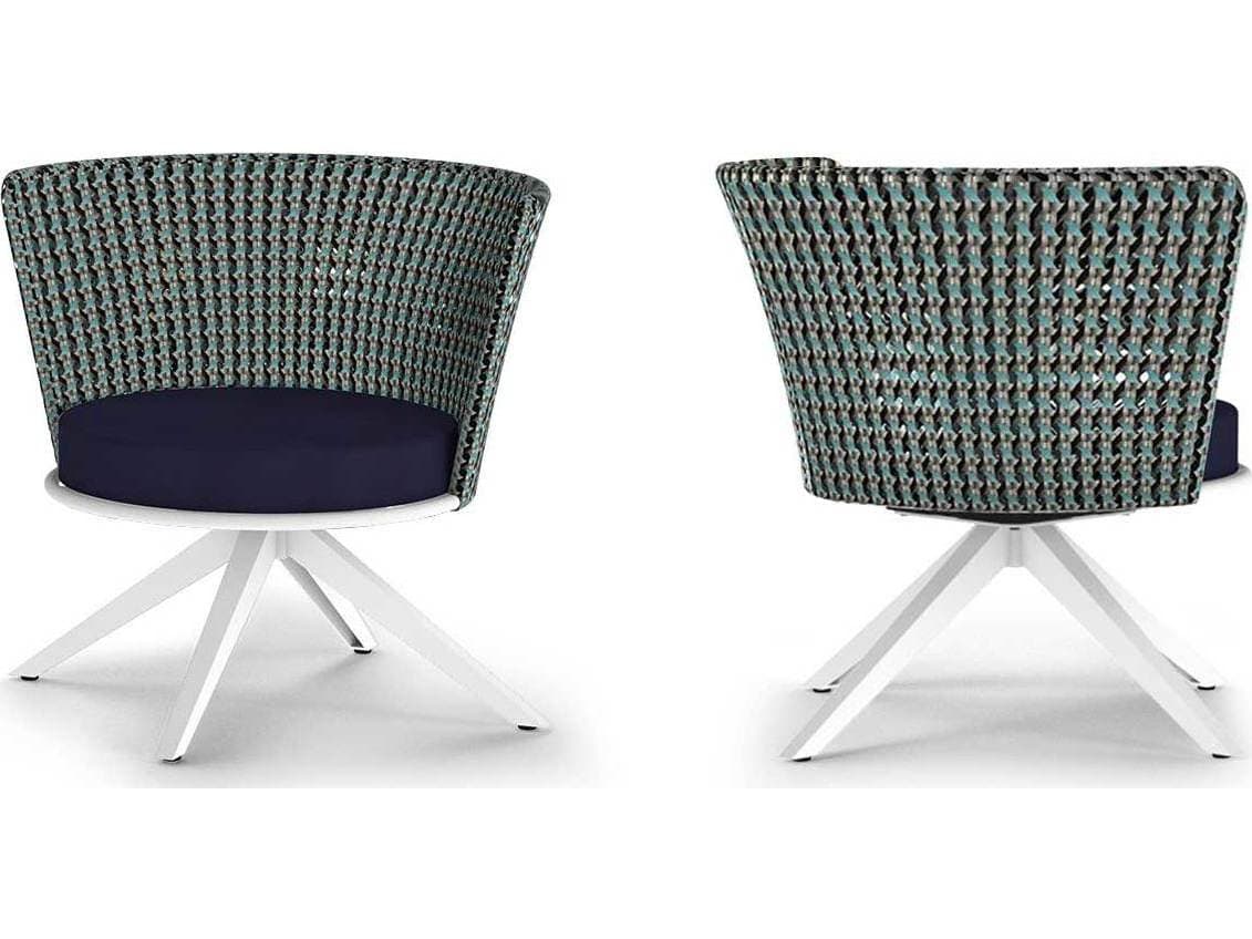 MamaGreen Daisy Mae Aluminum Wicker Swivel Outdoor Patio Lounge Chair