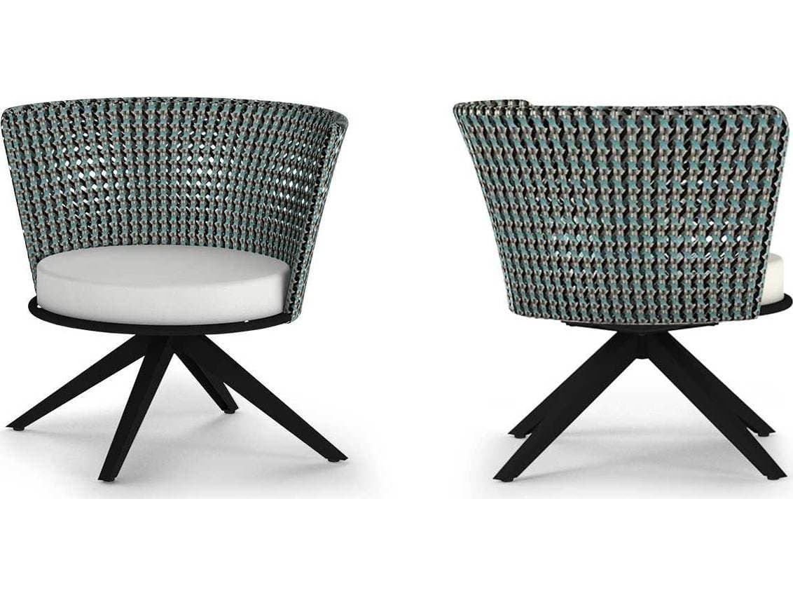 MamaGreen Daisy Mae Aluminum Wicker Swivel Outdoor Patio Lounge Chair