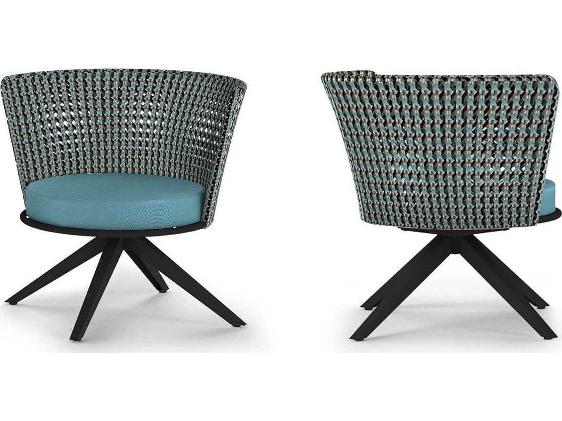 MamaGreen Daisy Mae Aluminum Wicker Swivel Outdoor Patio Lounge Chair