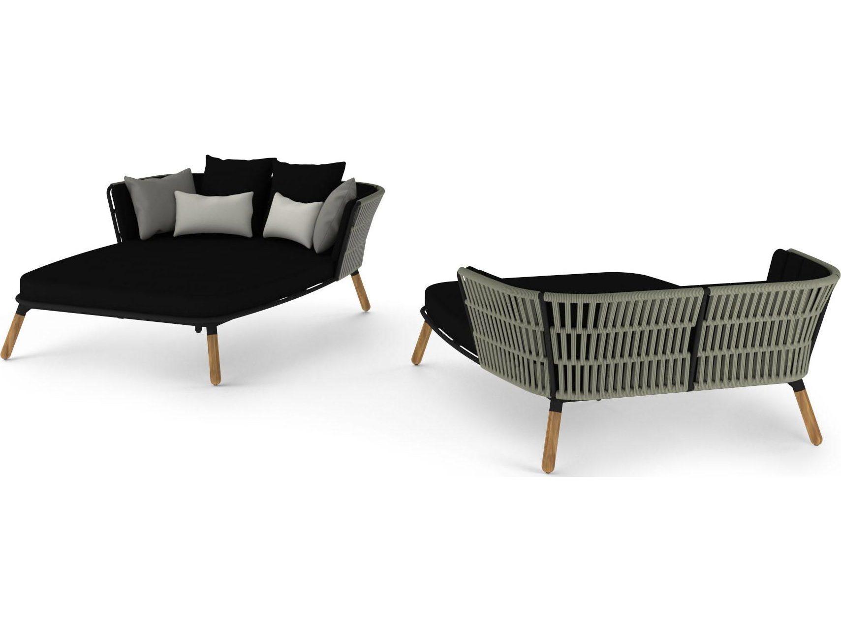 MamaGreen Daisy Rae Teak Rope Patio Daybed