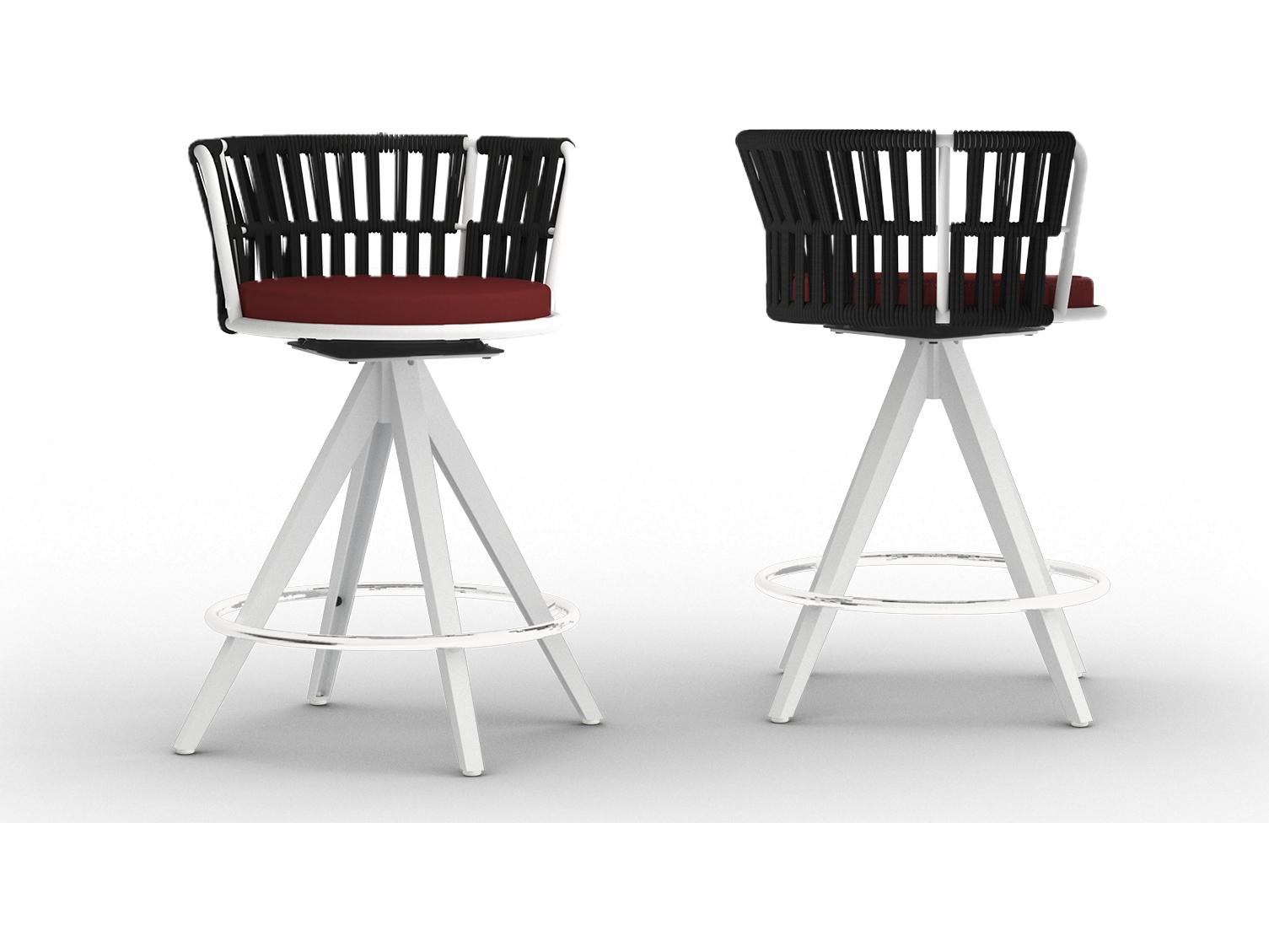 MamaGreen Daisy Rae Aluminum Swivel Outdoor Counter Chair