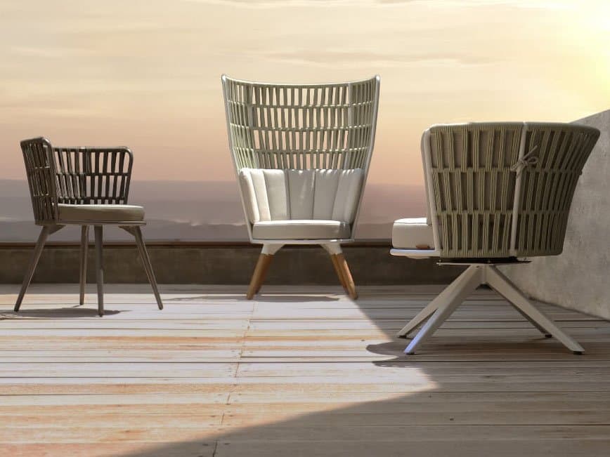 MamaGreen Daisy Rae Teak Rope Chair Set