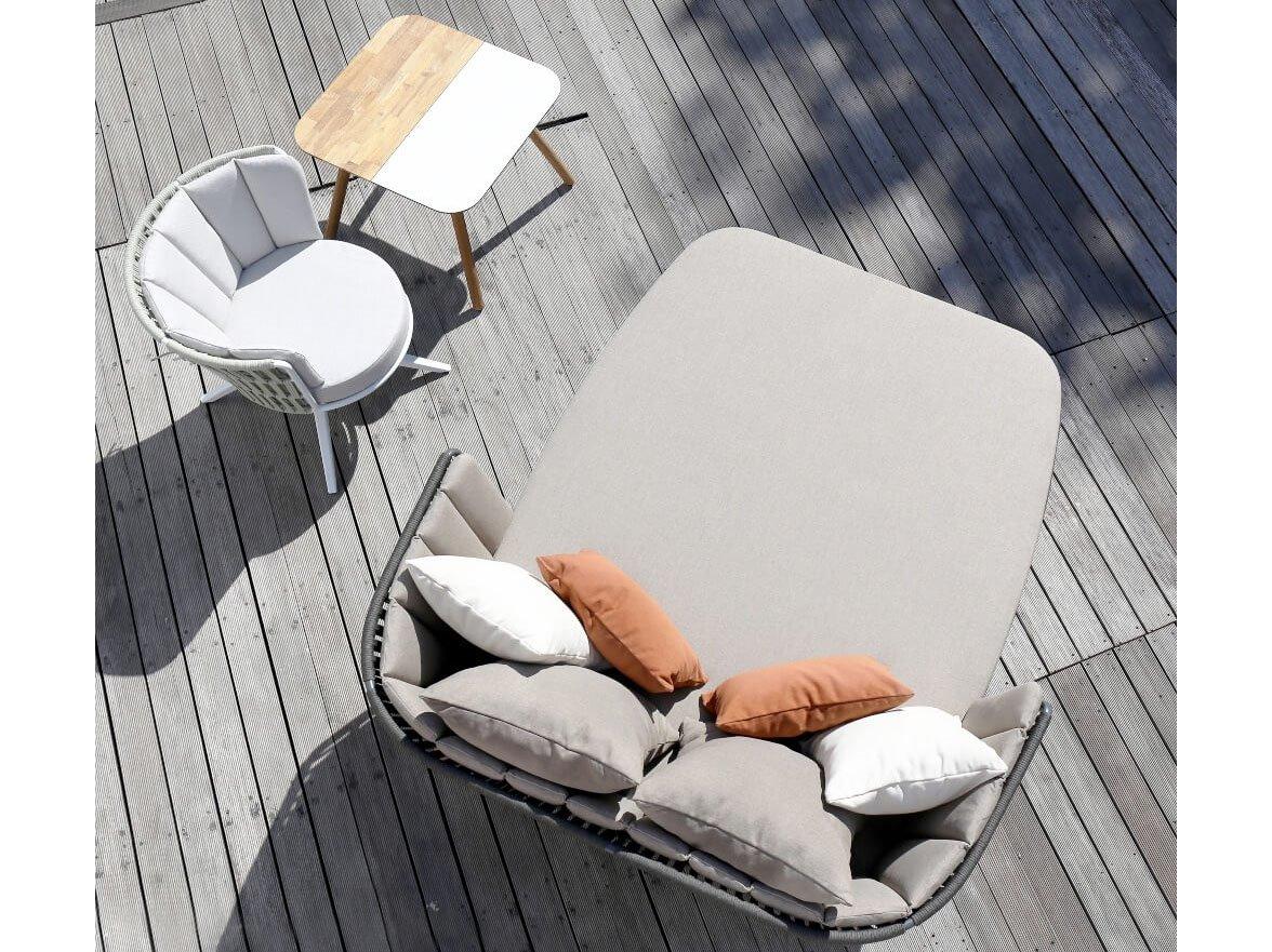 MamaGreen Daisy Rae Teak Rope Patio Lounge Set