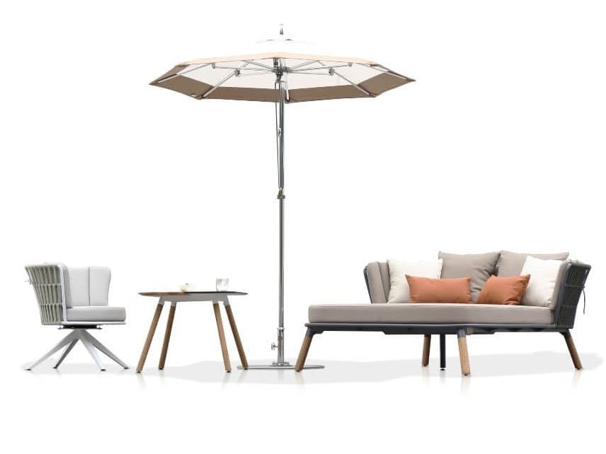 MamaGreen Daisy Rae Teak Rope Outdoor Lounge Set