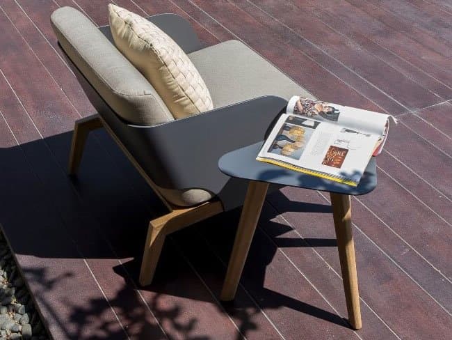 MamaGreen Kaat Teak Cushion Outdoor Patio Lounge Set