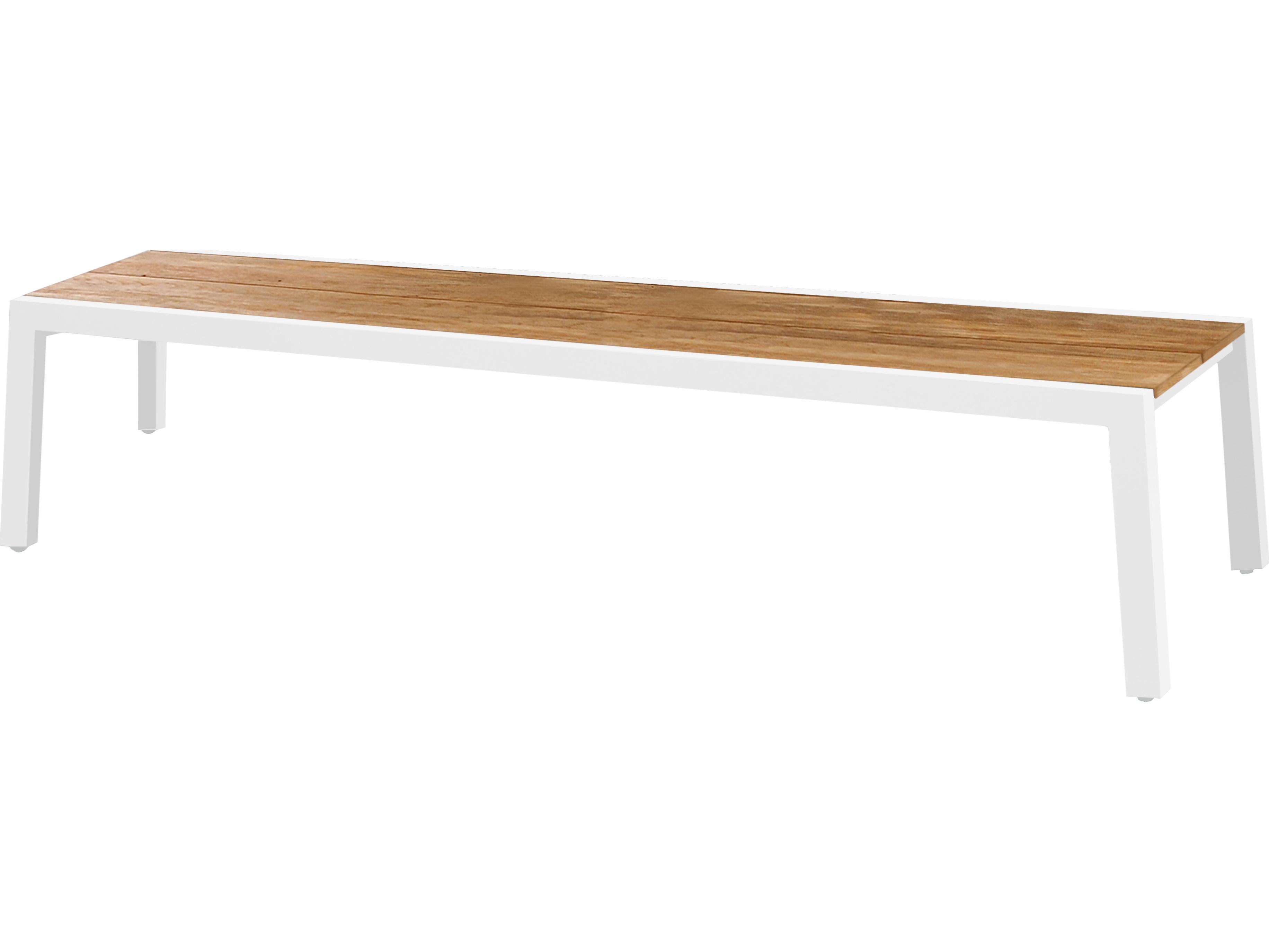 MamaGreen Baia Aluminum Teak Outdoor Bench