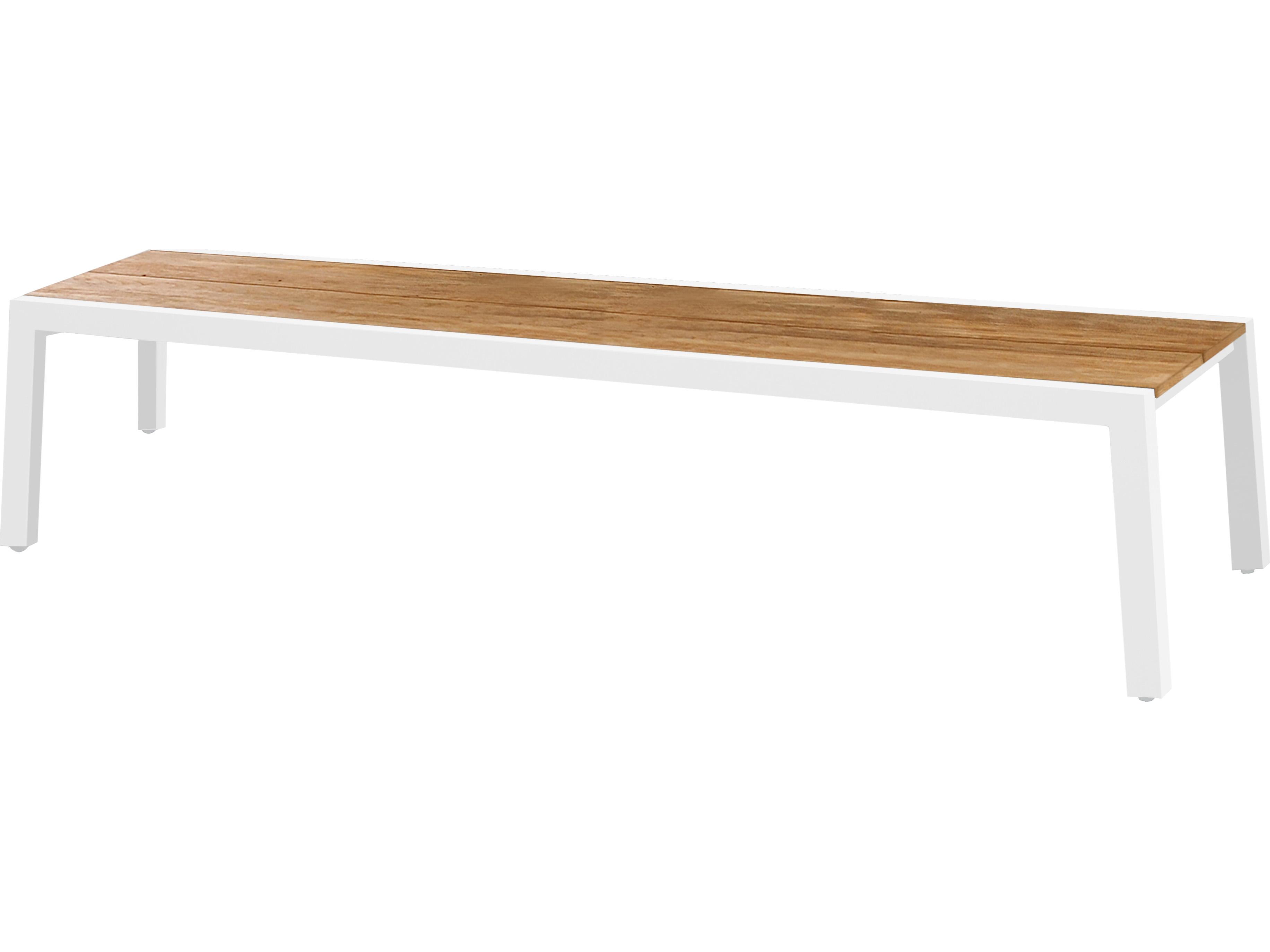 MamaGreen Baia Quick Ship Aluminum Teak Outdoor Patio Bench