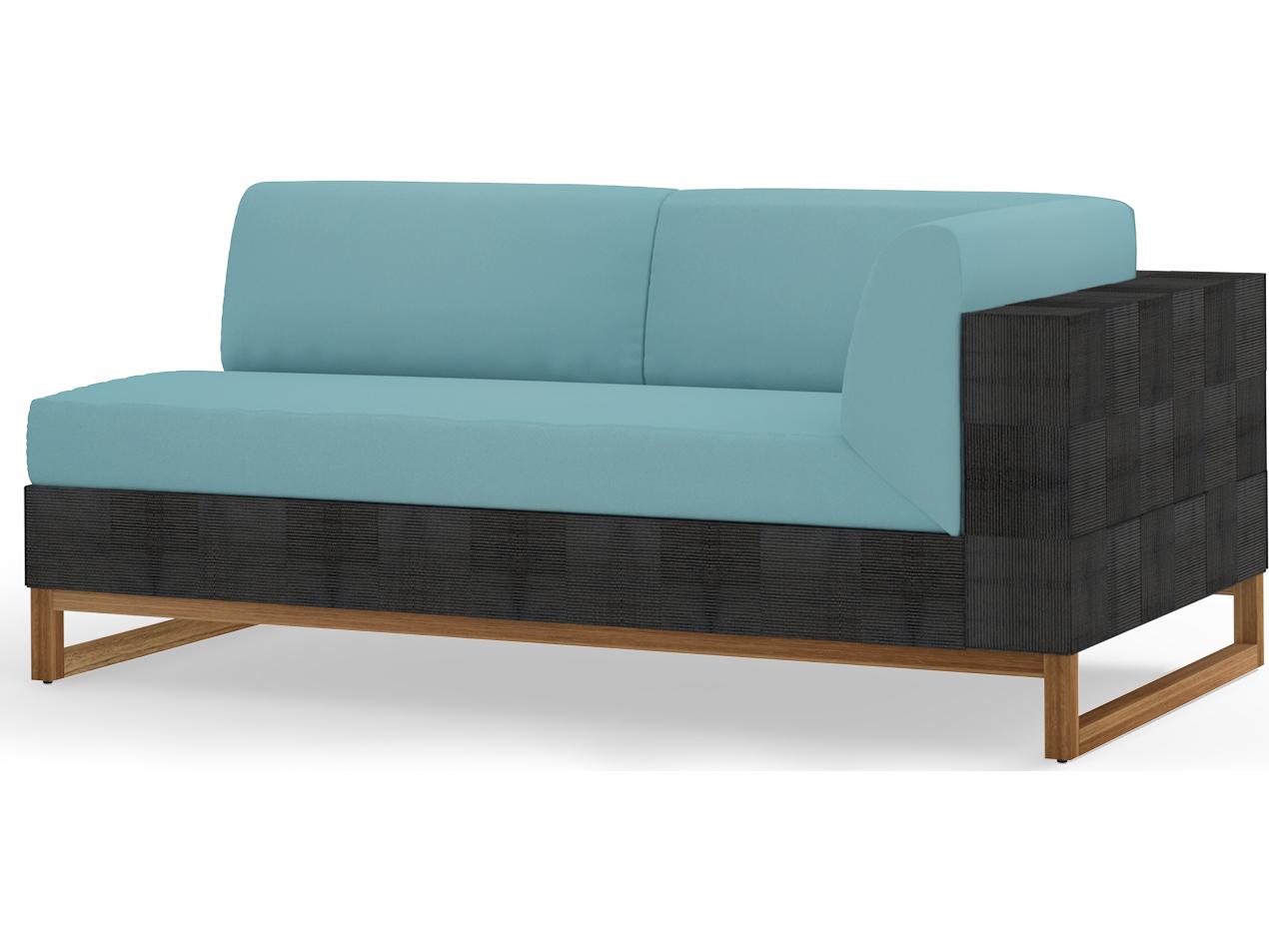 MamaGreen Ekka Wicker Cushion Left Arm Outdoor Patio Loveseat