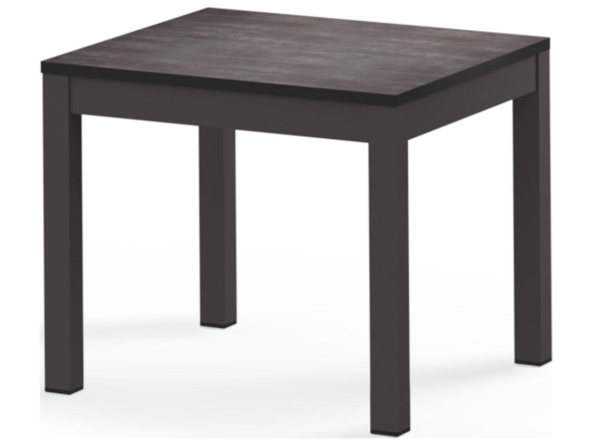 MamaGreen Ekka Aluminum Square Small Outdoor Patio End Table