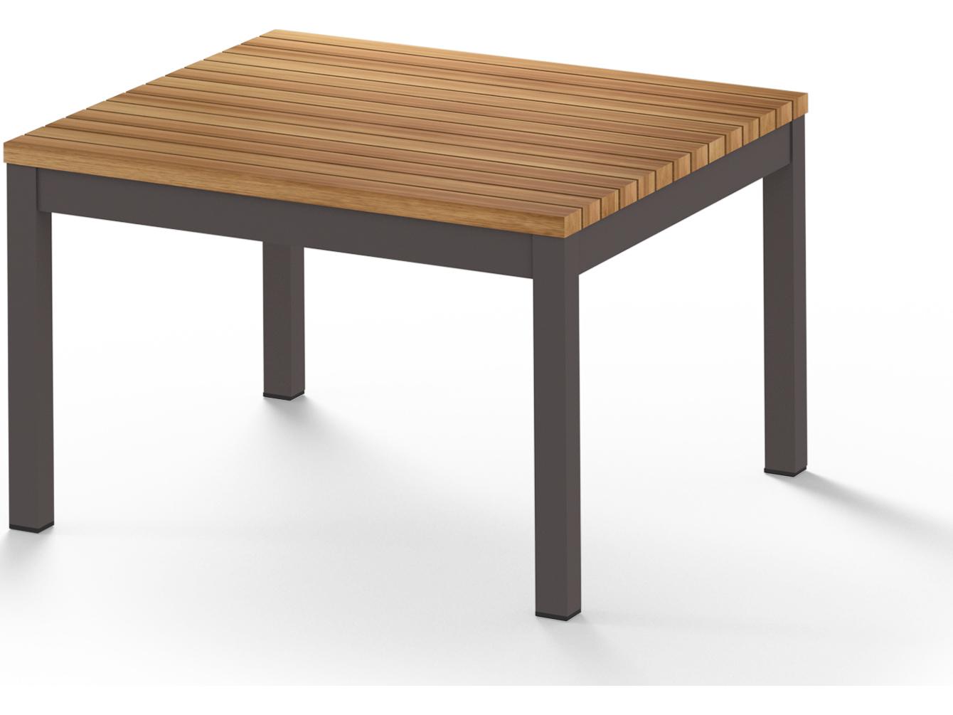 MamaGreen Ekka Aluminum Square Medium Patio End Table