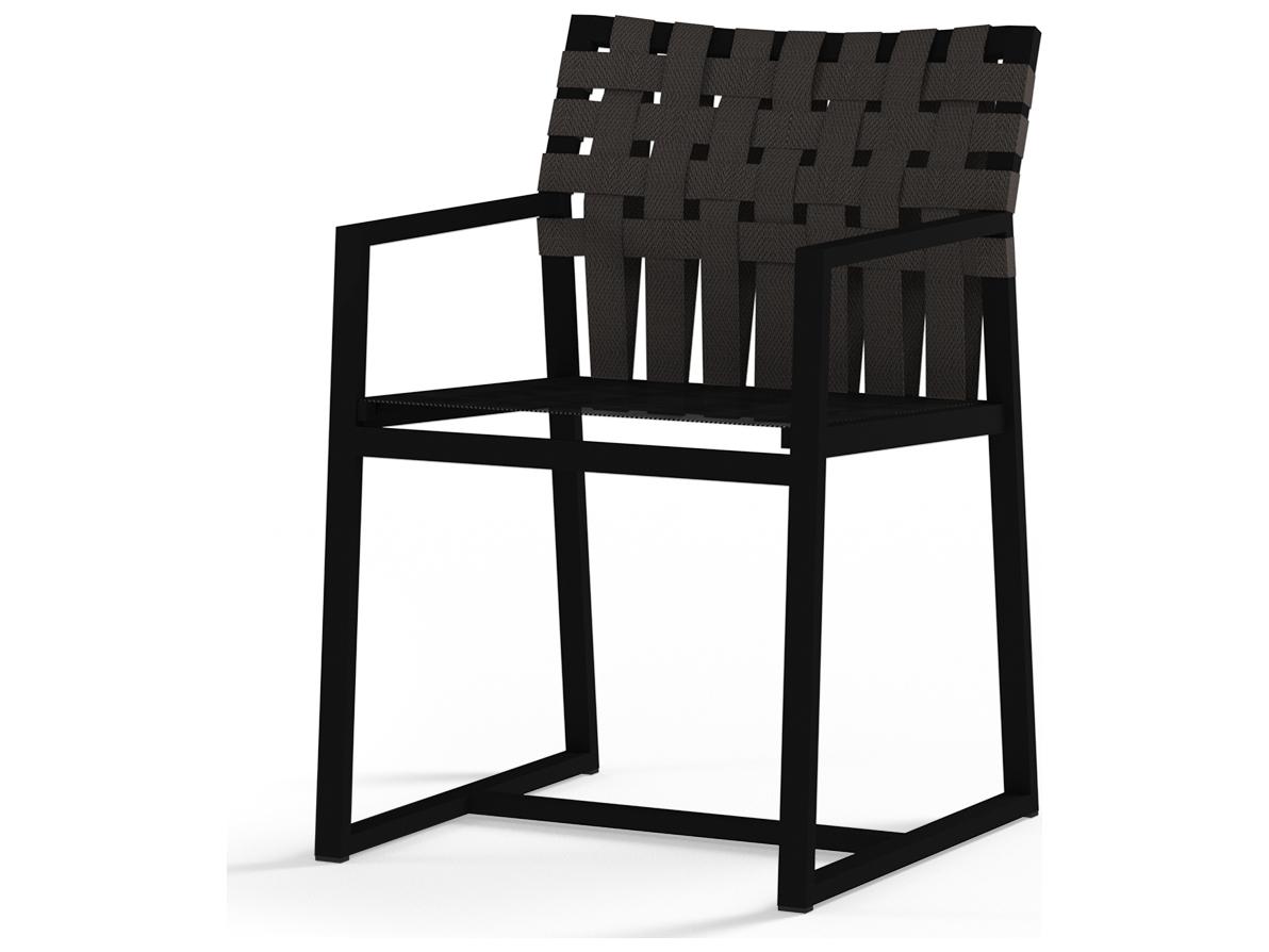 MamaGreen Ekka Aluminum Sling Carver Outdoor Patio Dining Arm Chair