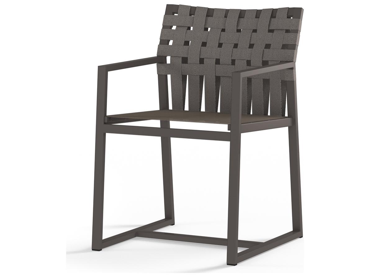 MamaGreen Ekka Aluminum Sling Carver Outdoor Patio Dining Arm Chair