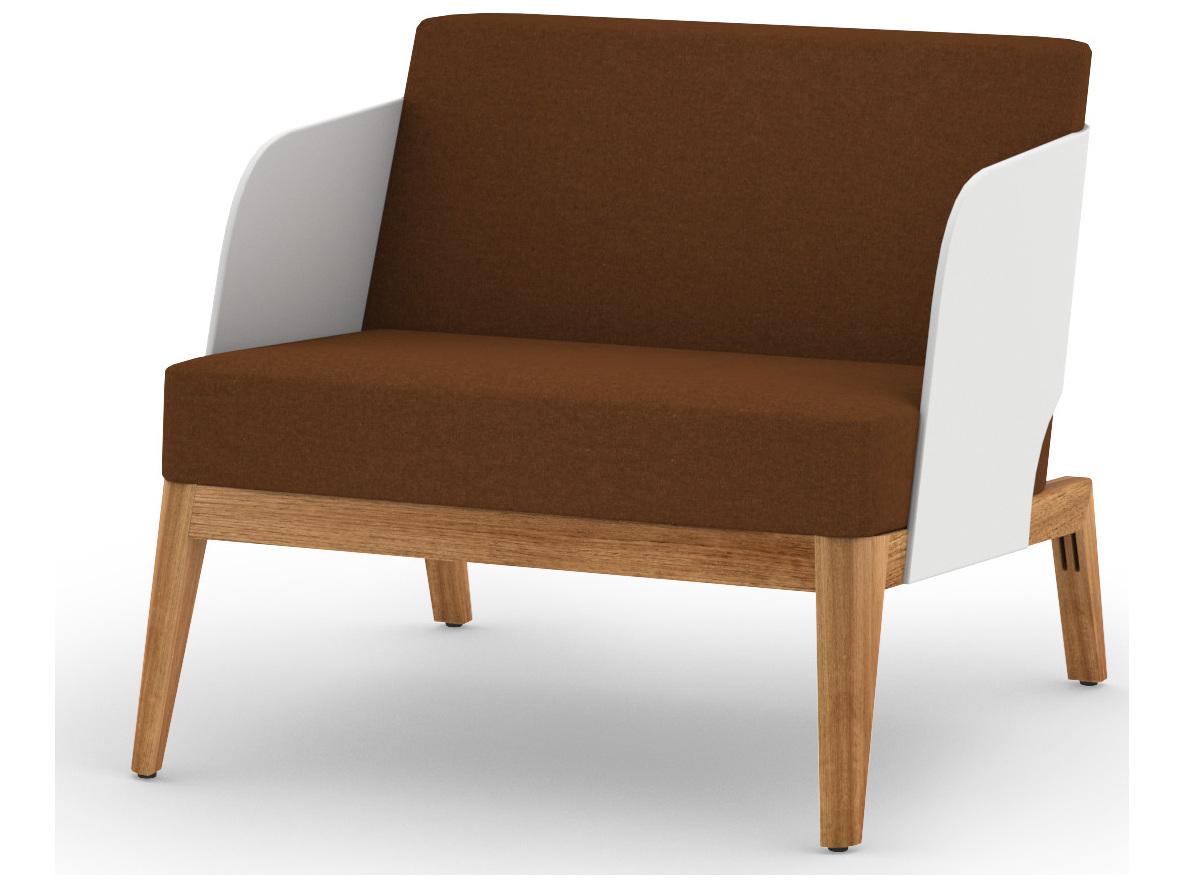 MamaGreen Kaat Teak Cushion Outdoor Lounge Chair