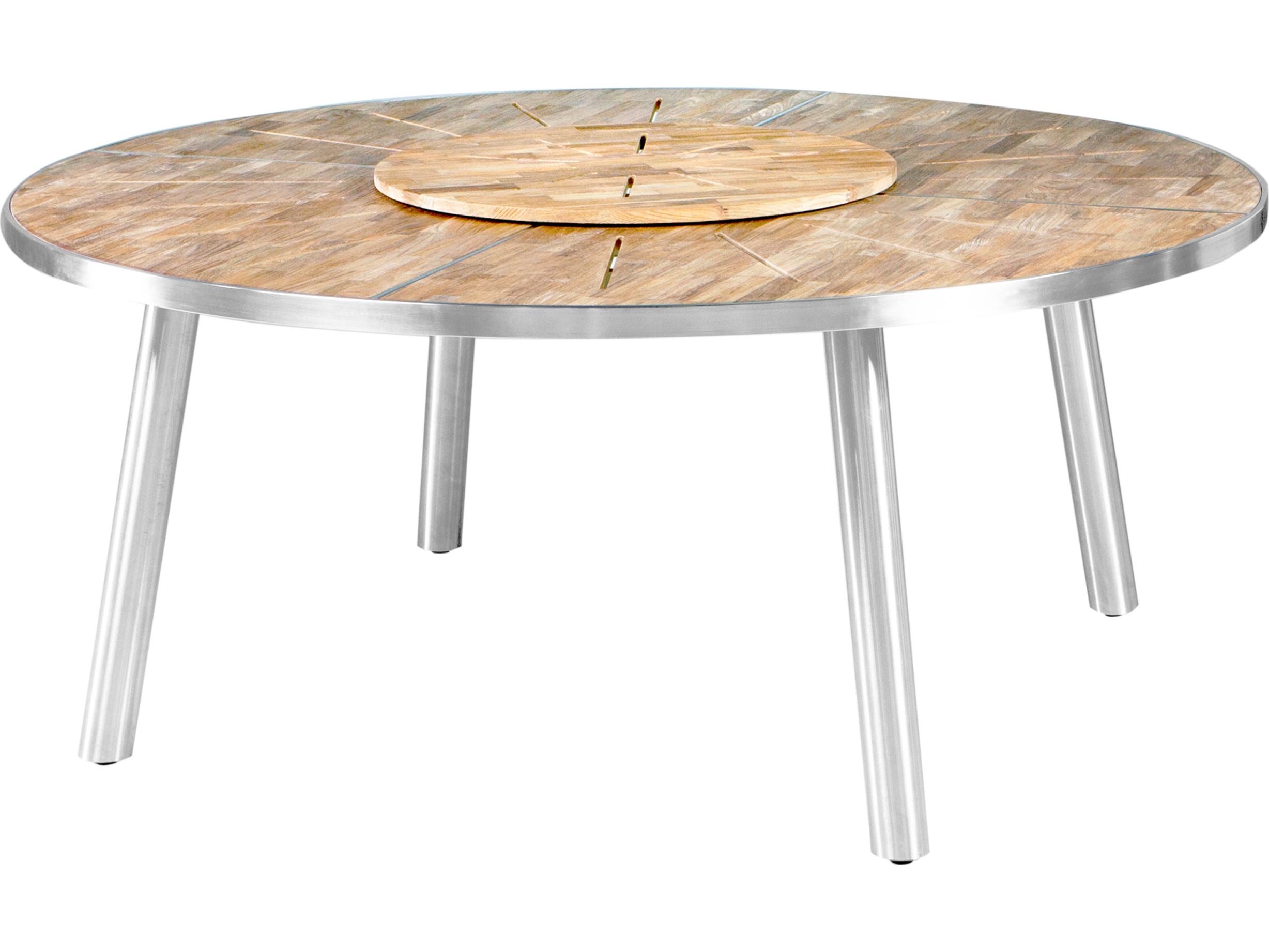 MamaGreen Meika Steel Round Outdoor Patio Dining Table
