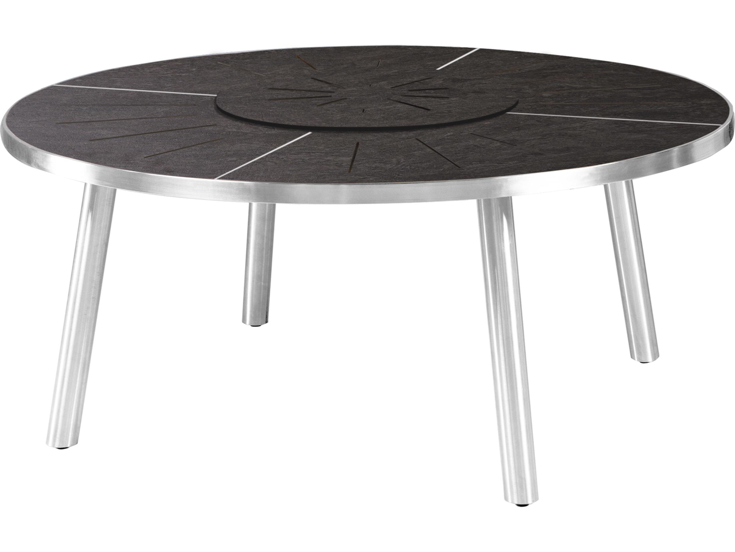MamaGreen Meika Steel Round Patio Dining Table