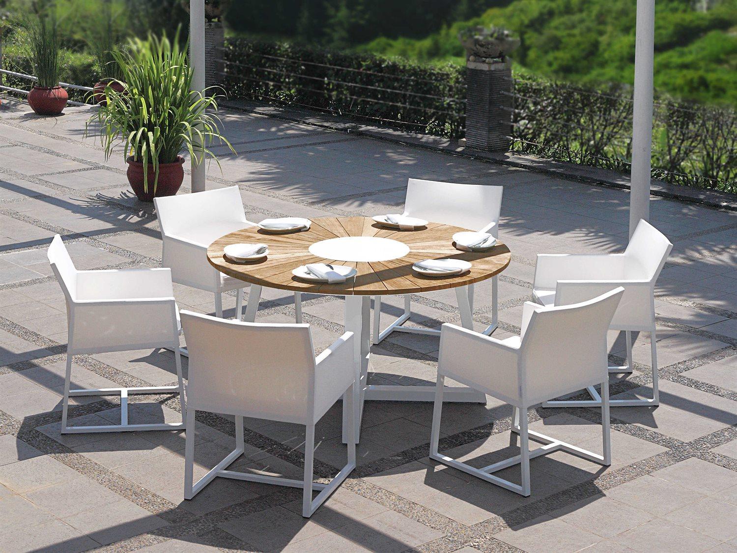 MamaGreen Mono Aluminum Cushion Outdoor Patio Dining Arm Chair