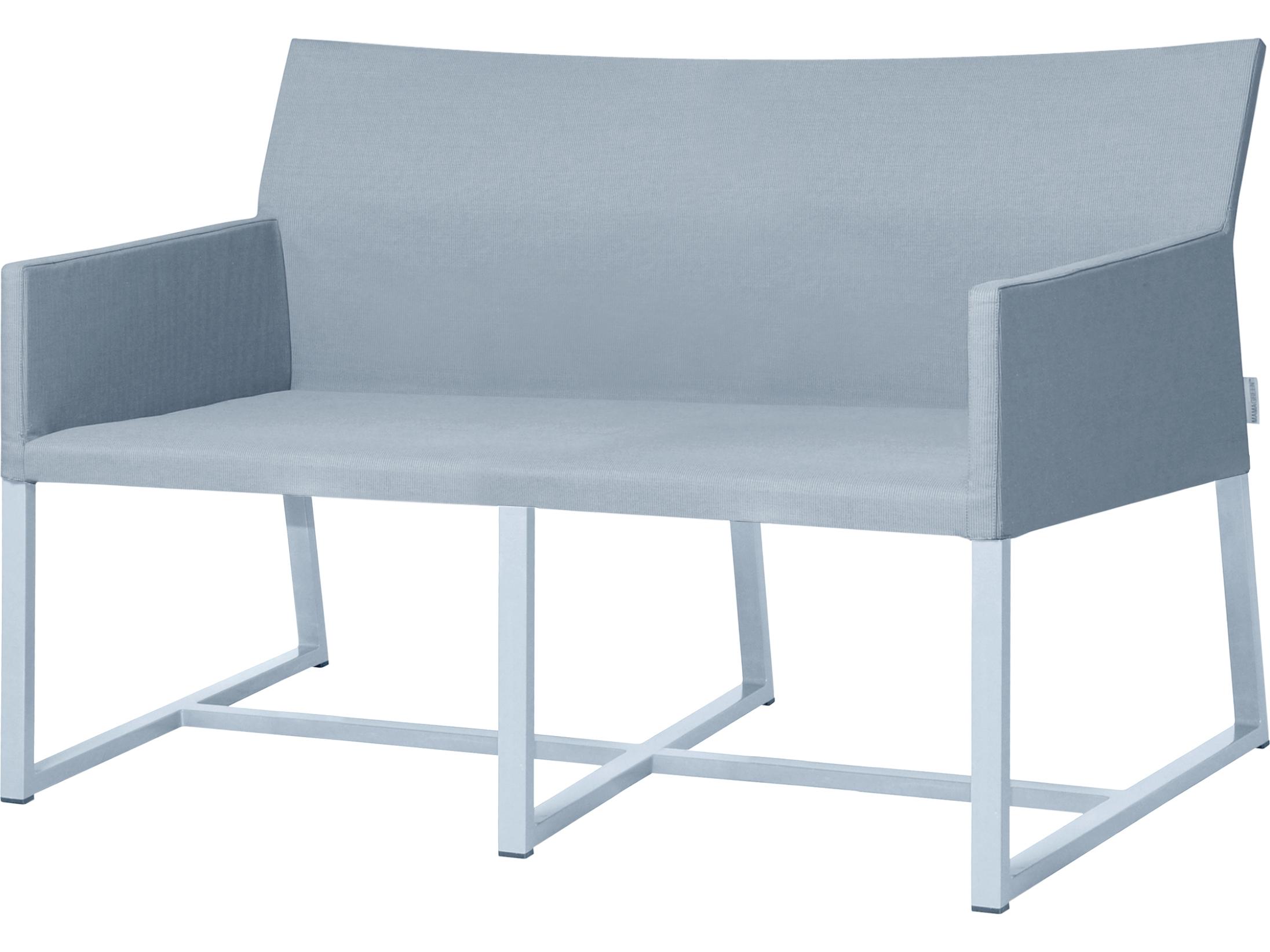 MamaGreen Mono Aluminum Cushion Outdoor Loveseat