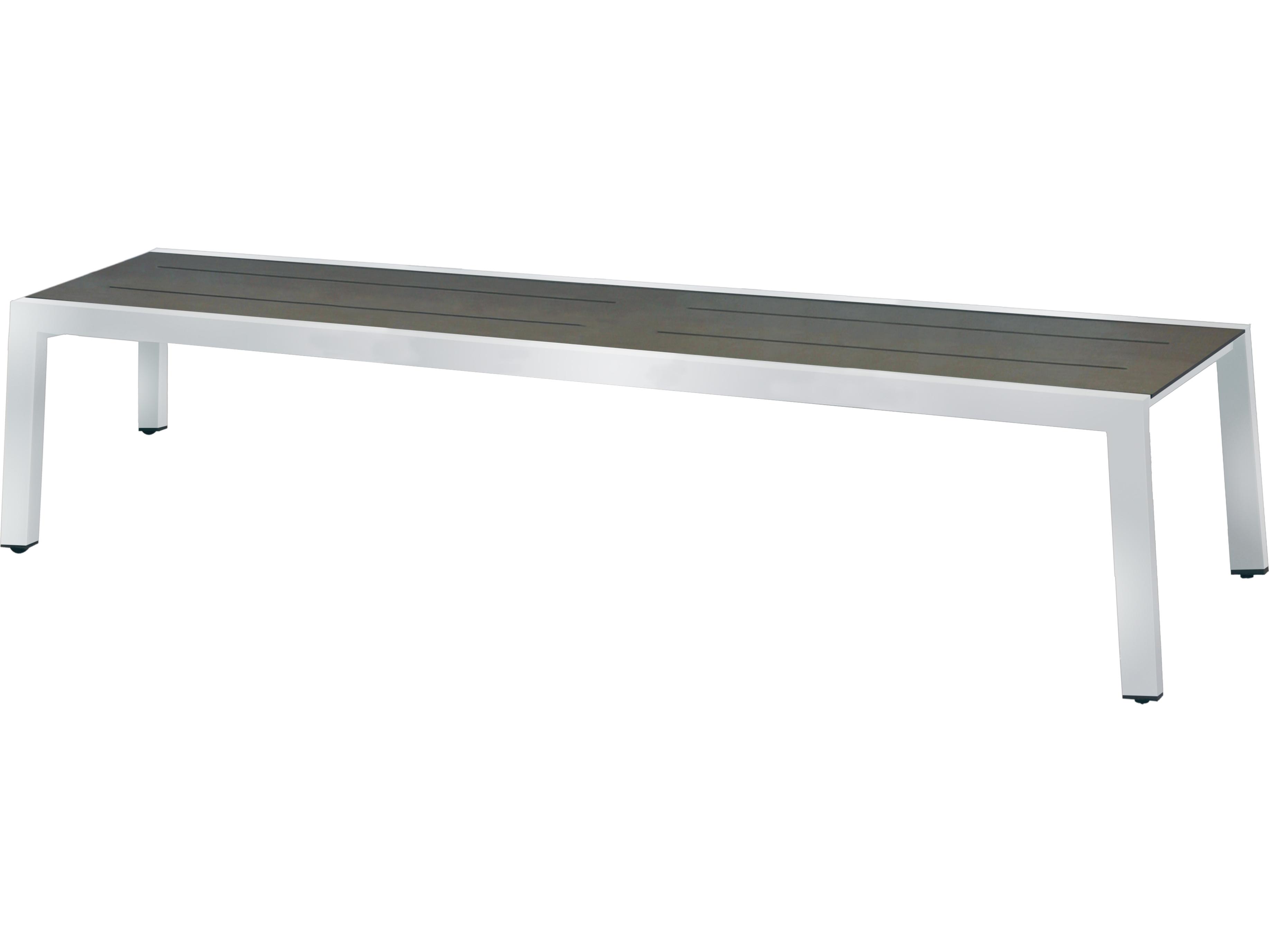 MamaGreen Baia Stainless Steel Resin Outdoor Patio Bench