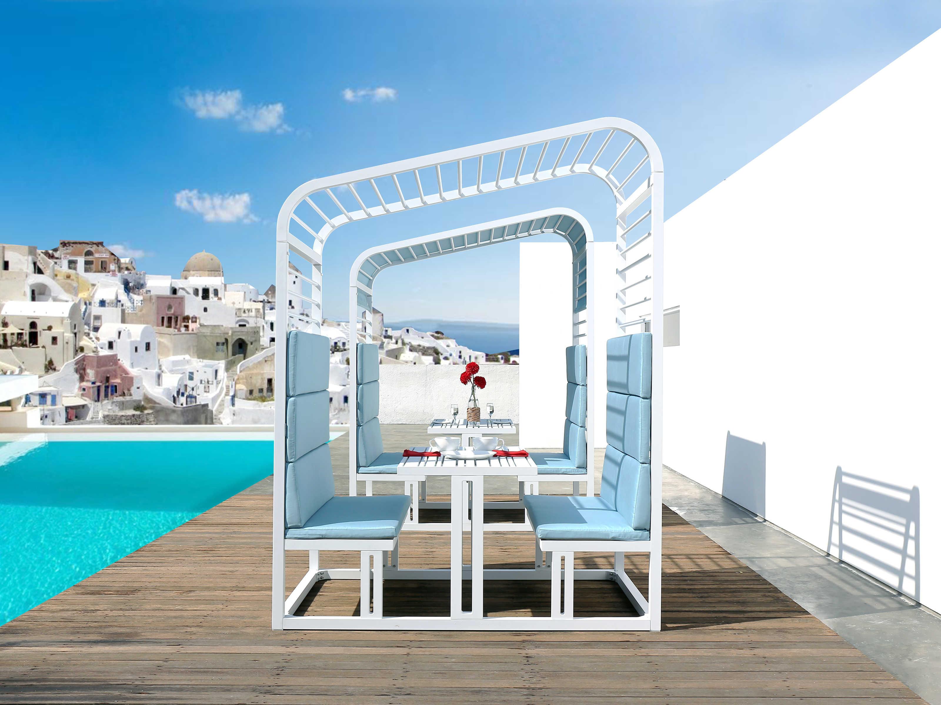 MamaGreen Sombrero Aluminum Outdoor Dining Set