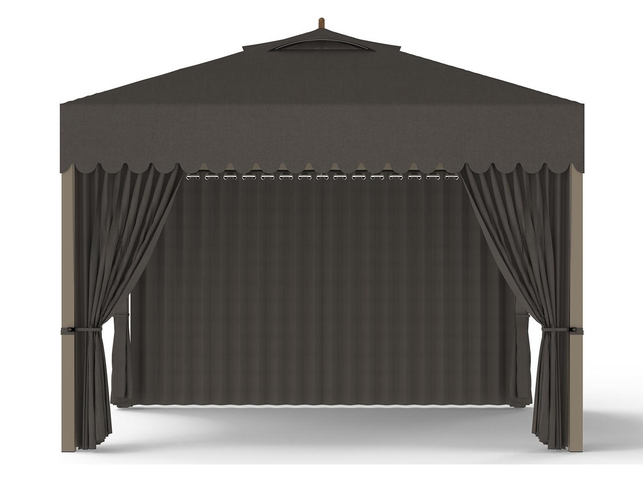 MamaGreen Sombrero 12 x 10 Foot Aluminum Canopy Gazebo with Wind Vent