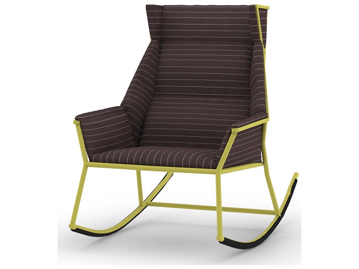 MamaGreen Andy Aluminum High Back Rocking Outdoor Patio Lounge Chair
