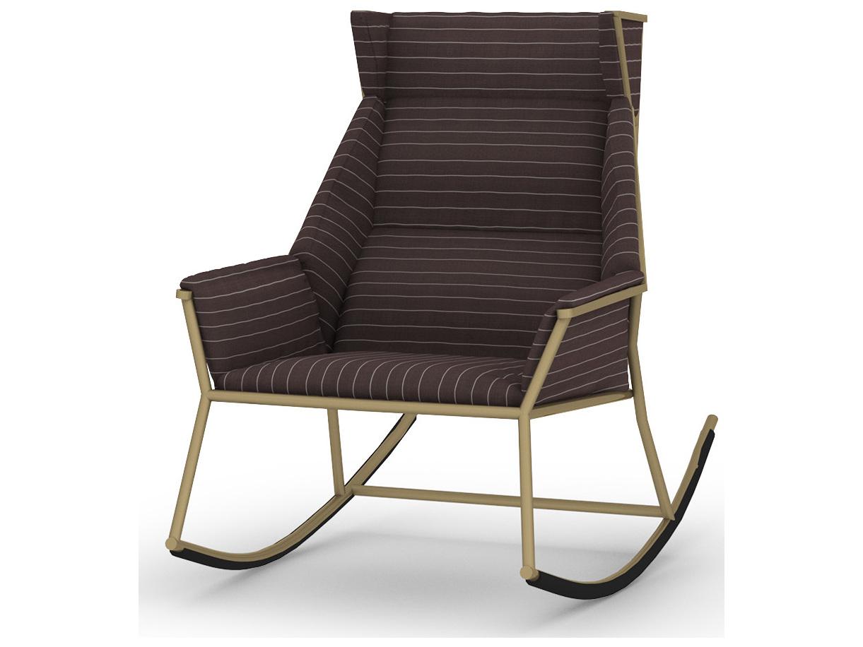 MamaGreen Andy Aluminum High Back Rocking Outdoor Patio Lounge Chair