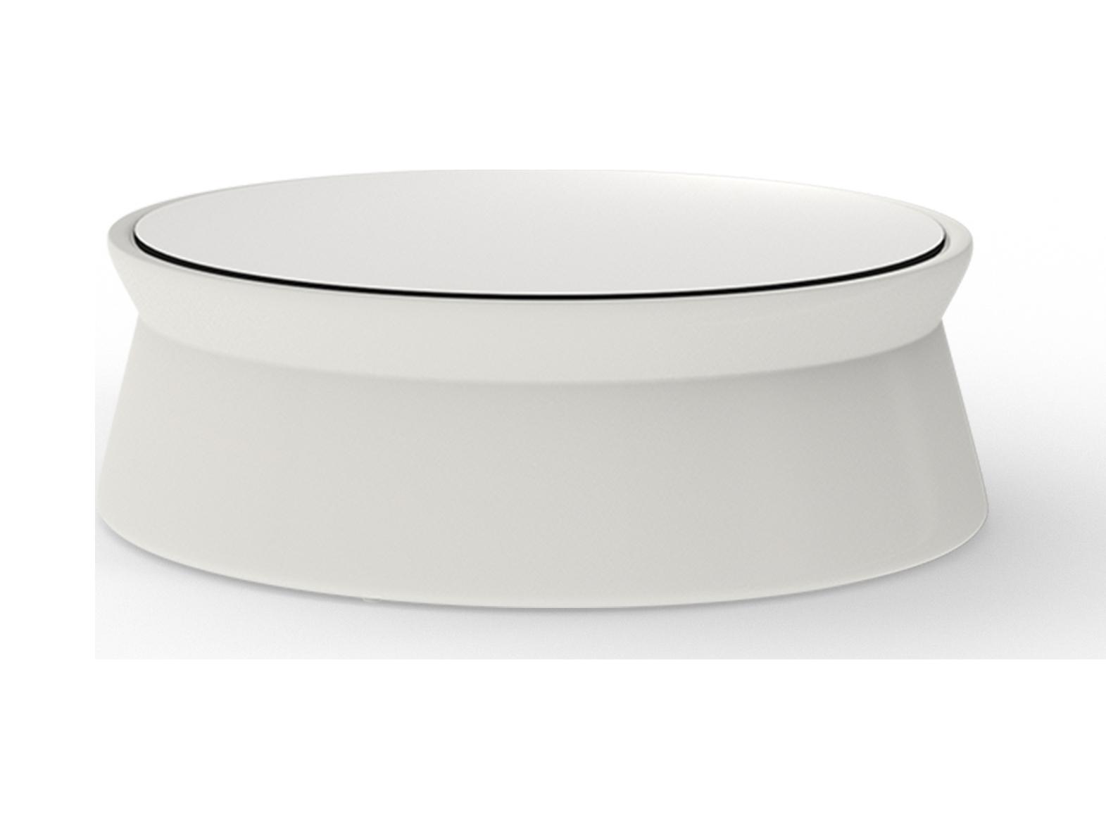 MamaGreen Stizzy Faux Leather Round Outdoor Chat Table