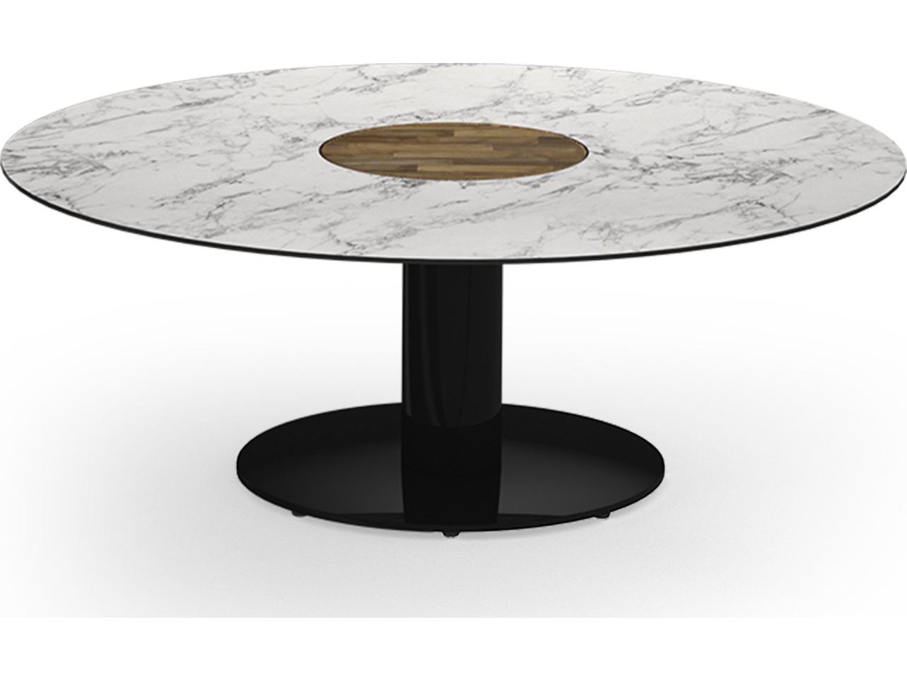 MamaGreen Stizzy Aluminum Round Outdoor Patio Chat Table